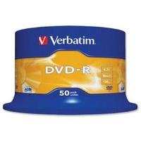 Verbatim 16x DVD+R 4.7GB Wide Inkjet Printable AZO 50 Pack Spindle