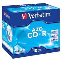 verbatim 52x cd r super azo 700mb 10 pack jewel case