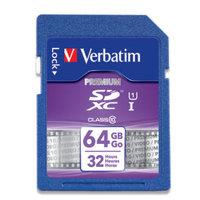 verbatim premium class 10 uhs i sdxc card 64gb