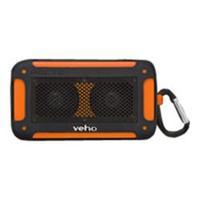 veho vecto mini water resistant wireless speaker orange