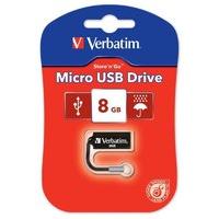 verbatim store n go micro 8gb usb flash drive