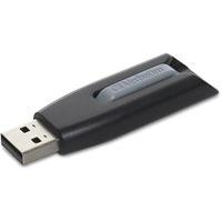 verbatim store n go v3 usb flash drive 64 gb usb 30 black grey