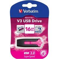 Verbatim 16GB V3 USB 3.0 Drive Hot Pink