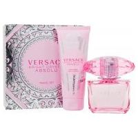 versace bright crystal absolu gift set 90ml edp 100ml body lotion