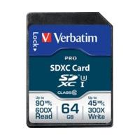 verbatim pro sdxc 64gb uhs i u3 47022