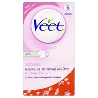 Veet - Ready-to-Use Wax Strips 20 Wax Strips + 4 Perfect Finish Wipes