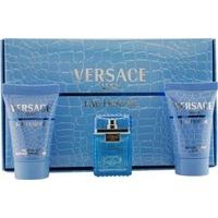 versace man eau fraiche gift set 5ml edt 25ml shower gel 25ml aftersha ...