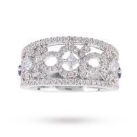 Vera Wang Love Diamond Eternity Ring in 18 Carat White Gold - Ring Size K