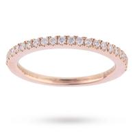 Vera Wang Love 0.23 Carat Total Weight Brilliant Cut Diamond Eternity Ring in 18 Carat Rose Gold