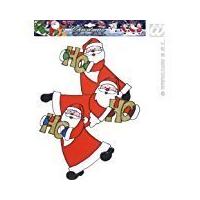 Vertical Santa Claus Trio Window Stickers 40
