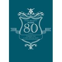 very special day 80th birthday card