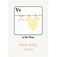 Vest | Alphabet Card | AZ1022