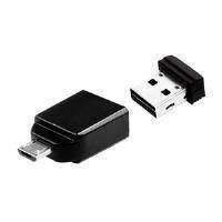 Verbatim Store N Go Nano (8gb) Usb Drive With Micro Usb On The Go Adapter