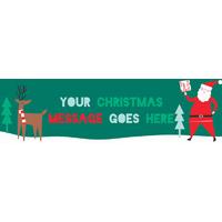Very Merry Christmas Personalised Banner