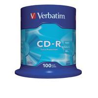 Verbatim CD-R Extra Protection 700MB 52x 80 Minute (Pack of 100)