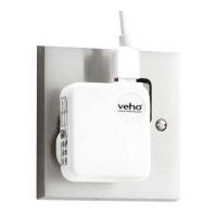 veho uk mains usb charger adaptor for iphone ipod ipad usb white