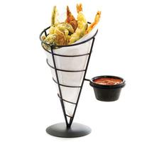 vertigo appetizer cone with one ramekin single