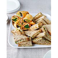 vegetarian sandwich wrap selection 20 pieces