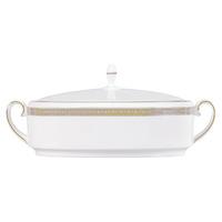 Vera Wang Lace Gold Covered Vegetable Dish