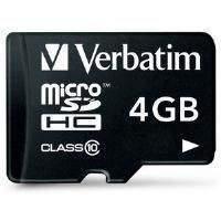 verbatim micro sdhc 4gb class 10 with adapter