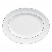 vera wang blanc sur blanc oval dish 39cm