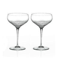 vera wang sequin champagne saucer set of 2