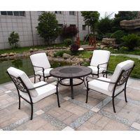 versailles 4 seater 106cm fire pit relaxer set