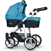 Venicci Soft White Chassis 2in1 Pushchair-Denim Sky (New 2017)
