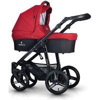 Venicci Soft Black Chassis 2in1 Pushchair-Denim Red (New 2017)