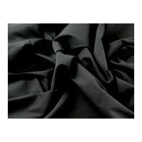 Velvet Touch Stretch Bengaline Suiting Dress Fabric Black