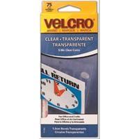 VELCRO(R) brand STICKY BACK(R) Coins 5/8 75/Pkg-Clear 244288