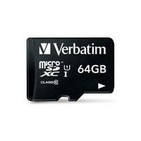 Verbatim Premium 64GB Class 10 MicroSDXC Card with Adapter 44084