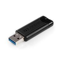 Verbatim 64GB Store n Go PinStripe USB 3.0 Drive - Black 49318