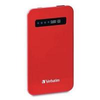 verbatim ultra slim portable power pack red 4200mah 98453