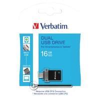 verbatim store n go otg micro dual usb 20 16gb drive 49842