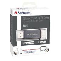 Verbatim iStore n Go Lightning 3.0 USB Drive 16GB Black 49304