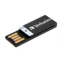 verbatim clip it 16gb usb 20 flash drive black 43951