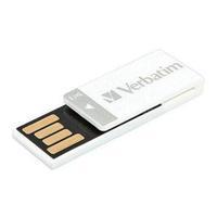 Verbatim Clip-it 16GB USB 2.0 Flash Drive White 43952