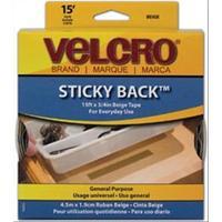 VELCRO(R) brand STICKY BACK(R) Tape 3/4X15\'-Beige 231482