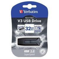 Verbatim Store n Go V3 32GB USB 3.0 Flash Drive Grey 49173-1