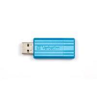 Verbatim 16GB Store n Go PinStripe USB Drive - Caribbean Blue 49068