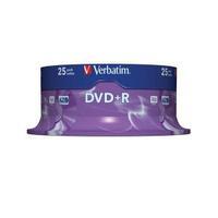 Verbatim DVDR 4.7GB 16x Matt Silver Spindle - 25 Pack 43500-1