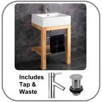 verona belfast style floor mounted white washbasin with wooden stand a ...