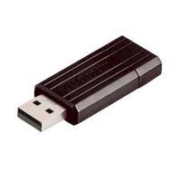 verbatim 16gb store n go pinstripe usb drive black 49063