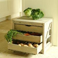 vegetable storage unit 3 drawer in pine