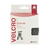 VELCRO Brand Stick On Tape 20mm x 2.5M Black
