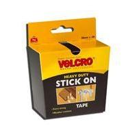 VELCRO Brand Heavy Duty Stick On Tape 50mm x 1M Black