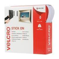 VELCRO Brand Stick On Tape 20mm White Per Metre