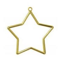 Vervaco Plastic Star Shaped Cross Stitch Frames Gold