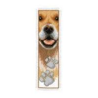 Vervaco Counted Cross Stitch Kit Bookmark Dog Footprint